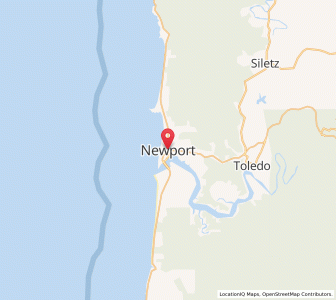 Map of Newport (Oregon), Oregon