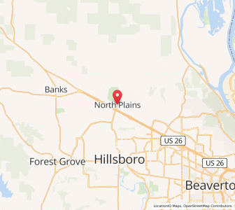 Map of North Plains, Oregon