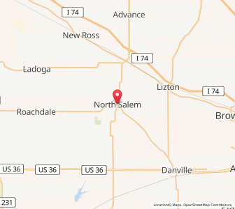 Map of North Salem, Indiana