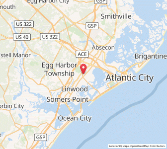 Map of Northfield, New Jersey