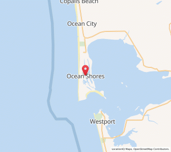 Map of Ocean Shores, Washington