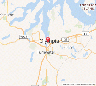 Map of Olympia, Washington