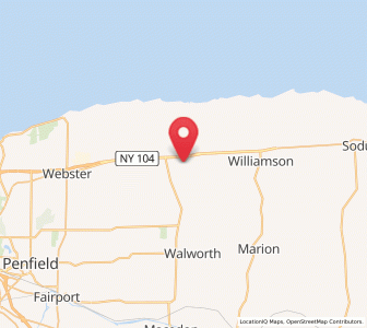 Map of Ontario, New York