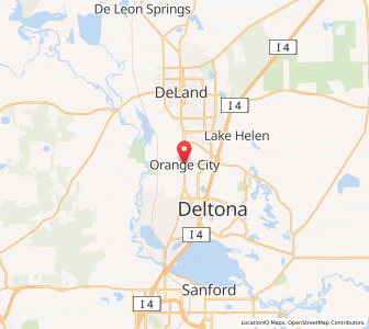 Map of Orange City (Florida), Florida