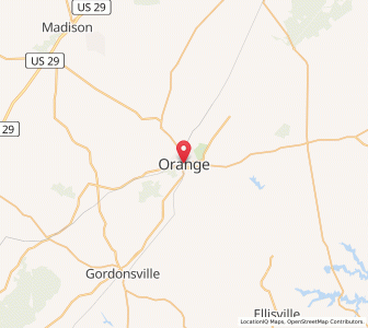 Map of Orange (Virginia), Virginia