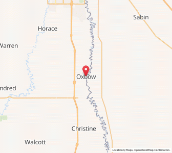 Map of Oxbow, North Dakota