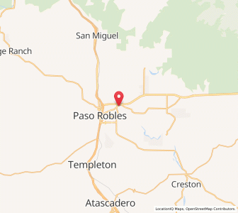Map of El Paso de Robles, California