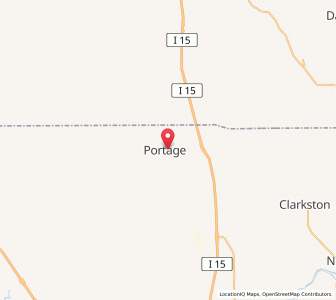 Map of Portage, Utah