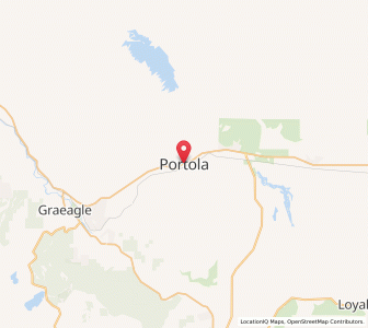 Map of Portola, California