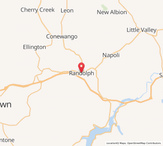 Map of Randolph, New York