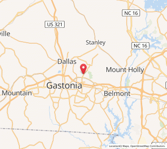 Map of Ranlo, North Carolina
