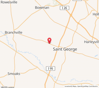 Map of Reevesville, South Carolina