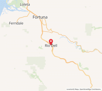 Map of Rio Dell, California