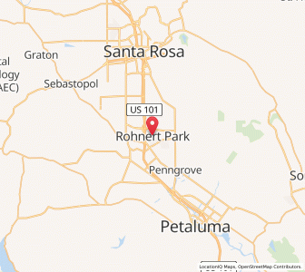 Map of Rohnert Park, California