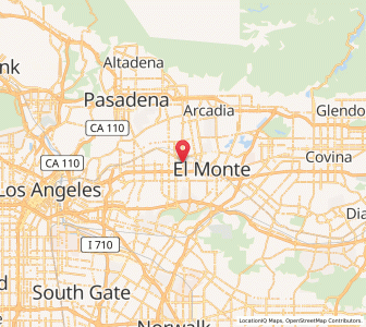 Map of Rosemead, California