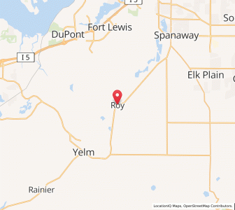 Map of Roy, Washington