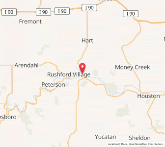 Map of Rushford, Minnesota