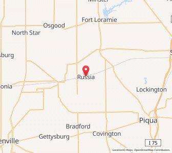 Map of Russia, Ohio