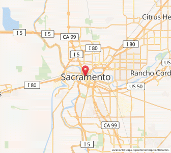 Map of Sacramento, California
