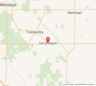 Map of San Joaquin, California
