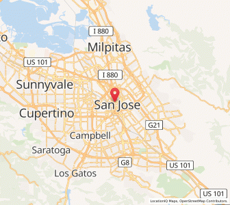 Map of San José, California
