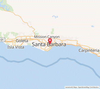 Map of Santa Barbara, California