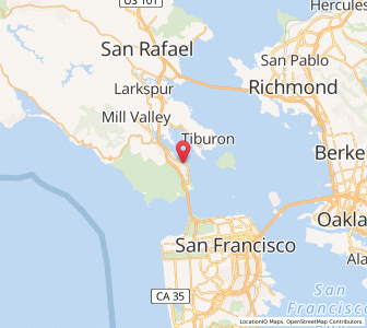 Map of Sausalito, California
