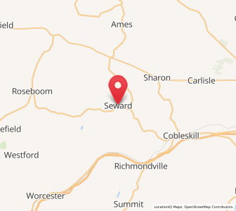 Map of Seward, New York