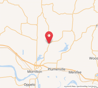 Map of Solgohachia, Arkansas