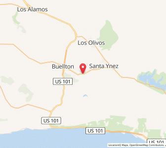 Map of Solvang, California