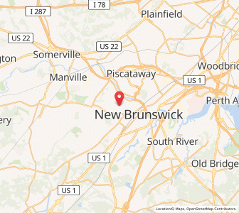 Map of Somerset (New Jersey), New Jersey