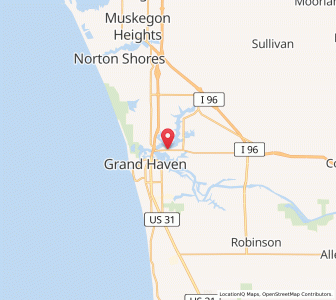 Map of Spring Lake (Michigan), Michigan
