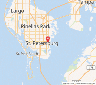 Map of Saint Petersburg, Florida