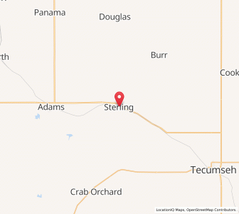 Map of Sterling, Nebraska