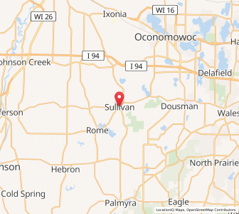 Map of Sullivan, Wisconsin