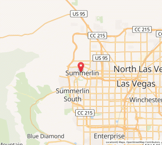 Map of Summerlin, Nevada