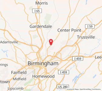 Map of Tarrant, Alabama