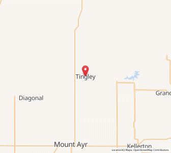 Map of Tingley, Iowa