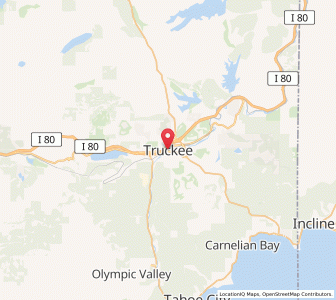 Map of Truckee, California