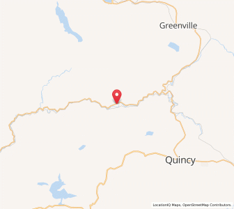 Map of Twain, California