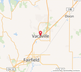 Map of Vacaville, California