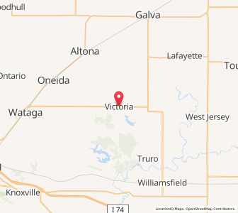 Map of Victoria, Illinois