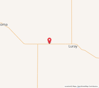 Map of Waldo, Kansas
