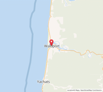 Map of Waldport, Oregon