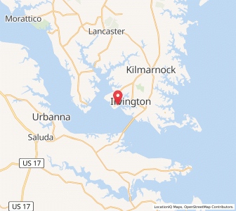 Map of Weems, Virginia