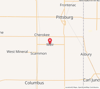 Map of Weir, Kansas