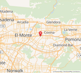 Map of West Covina, California