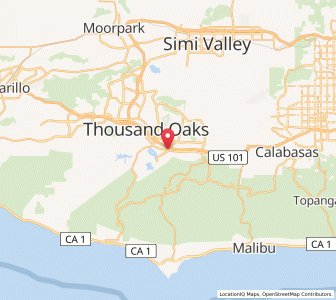 Map of Westlake Village, California