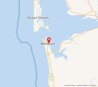Map of Westport, Washington