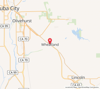 Map of Wheatland, California